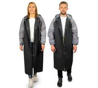 REDSTAR Poncho Pluie Imperméable Femme et Homme avec Capuche - 2 pièces, Veste longue waterproof à boutons pour adulte, Poncho de pluie long pour adulte, Pliable, Pour festival, randonnée, vélo