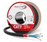 RedStar24 Câble de terre Cat7 - 100 m - Pour l'extérieur - S/FTP AWG23/1 - Résistant aux UV