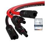 RedStar24 Câble solaire d'extension 4mm² -10m - Résistant aux UV, Câble photovoltaïque, PV Câble solaire IP68 pour rallonge panneau solaire - durable (4mm², 10m)