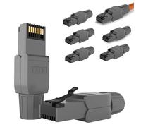 RedStar24 Lot de 8 fiches RJ45 sans outil CAT 7 CAT 8 pour câble de pose CAT8 CAT7 CAT6a LSA - Connecteurs à sertir LAN blindés jusqu'à 40 Gbps 2000 MHz