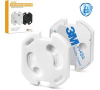 REDTRON Protecteur de prise avec mécanisme de torsion, 20pcs protecteurs de prise pour enfants, protecteurs de prise pour bébés et enfants, protecteurs de prise-blancs