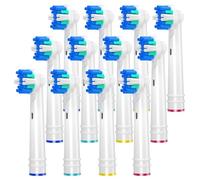 REDTRON Têtes de Rechange Compatible avec Oral B, Têtes de brosse pour Vitality Pro Smart Genius Series, Floss Action tête de brosse de remplacement pour Oral-B, 12 pièces