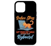 Reduce stress. Let your cat walk across your keyboard Coque pour iPhone 12 mini
