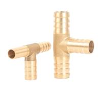 Réducteur 3 4 5 6 8 10 12 13 14 16 19 25 mm Té cannelé 3 voies Raccord de tuyau en laiton Connecteur Adaptateur séparateur Eau Gaz Huile(4-4-4mm)