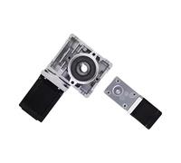 Réducteur à vis sans fin Bride carrée 1.5/1.68A 2.75/2.77V Nema17 Moteur pas à pas avec engrenage à couple réducteur câble/simple/double arbre 2-14Nm(Ratio 5,42X40mm Hollow Shaft)