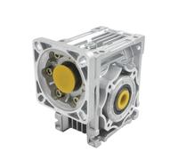 Réducteur à vis sans fin NMRV063, rapport de réducteur de boîte de vitesses à vis sans fin for servomoteur/moteur pas à pas à bride 80/110/130(Ratio 100-1,Flange 130x130)