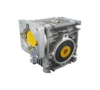 Réducteur à vis sans fin RV030 5:1-80:1 avec Adaptateur d'arbre | Réducteur à vis sans fin RV030 rapport 5:1-80:1 avec adaptateur d'arbre 8mm convient au moteur NEMA 23(Ratio 25 to 1)