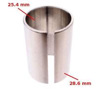 Réducteur adaptateur de guidon cintre vélo vtt vintage 25.4 à 28.6mm entretoise fendue longueur 40mm