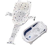 Réducteur de baignoire pour bébé, adaptateur avec support universel, oreiller rembourré, hamac respirant et antidérapant pour nouveau-né