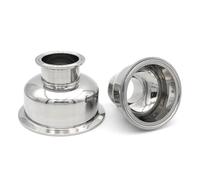 Réducteur De Bol Tri Clad Hémisphérique En Acier Inoxydable 304, Hygiénique, Poli Miroir Intérieur/extérieur For Brassage Amateur Et Produits Laitiers, 1 Pièce(91mm x 119mm)