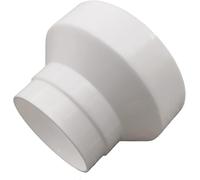 Réducteur de canal en ligne - Amplificateur de ventilation pour système de ventilation - 100-110-150 mm - Raccord de tuyau - Tuyau de ventilation ABS - Tube rond - Réducteur de 100 mm à 110 mm