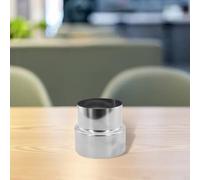 Réducteur de cheminée en acier inoxydable pour raccordement à différents systèmes de tuyaux de poêle (Ø 80 mm/Ø70 mm)