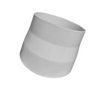 Réducteur de conduit d'air 150 mm à 100 mm / 6" à 4" - Raccord de tuyau de réduction rond en PVC pour systèmes de ventilation, d'échappement, de sèche-linge et de hotte aspirante 100-110mm/H:80mm