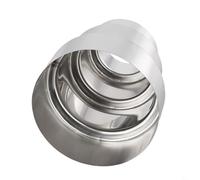 Réducteur de conduit de cheminée en acier inoxydable compatible avec tuyau de cheminée ou raccord de conduit de cheminée avec adaptateur de tuyau de poêle pour connecteur pour (Ø 100 mm/Ø70 mm)