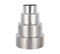 Réducteur de conduit de cheminée en acier inoxydable pour poêle à bois ou chauffage au gaz, compatible avec les systèmes de cheminée, plusieurs tailles (Ø 120 mm/Ø 60 mm)