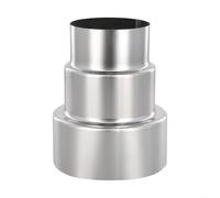 Réducteur de conduit de poêle robuste en acier inoxydable pour grille d'aération et tuyau de chauffage (Ø 100 mm/Ø70 mm)