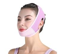 Réducteur de double menton pour façonner la mâchoire, façonneur du visage réglable et sangle de levage, sangle de sommeil amincissante confortable et réutilisable pour façonner et raffermir le visage