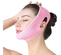 Réducteur de double menton pour façonner la mâchoire, façonneur du visage réglable et sangle de levage, confortable et réutilisable, sangle de sommeil amincissante pour façonner et raffermir le visage