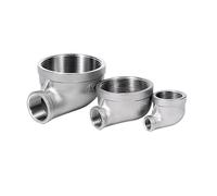 Réducteur de filetage femelle BSP 1/8 "1/4" 3/8 "-2", coude à 90 degrés, connecteur de raccord de tuyau en acier inoxydable 304, adaptateur de plomberie coudé(2 to 3l4 Inch)