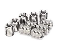 Réducteur de filetage M10 M6, 10 pièces, écrou d'insertion réducteur de réparation M6X1.0 femelle et M10X1.5 outil d'extension de filetage mâle, écrou d'insertion