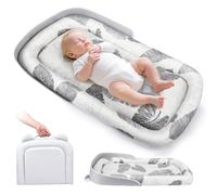 Réducteur de Lit Bébé 85x45cm, 100% Coton Réducteur Bébé, Baby Nest Cocoon Lit avec Housse Amovible Lavable pour Nouveau-né Nourrisson et Bébé, Nouveau-Né 0-12 Mois