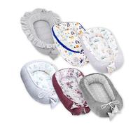 Réducteur de Lit Bébé 90x50cm en Coton, Cocon polyvalent pour Nid d'Ange Couffin et Naissance pratique et léger idéal pour le transport parfait pour filles et garçons Variante aléatoire