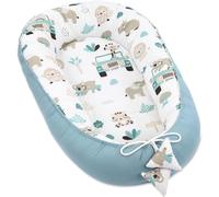 Réducteur De Lit Bébé 90x50cm En Coton, Cocon Polyvalent Pour Nid D'ange Couffin Et Naissance Pratique Et Léger Idéal Pour Le Transport Parfait Pour Filles Et Garçons Afrique Bleu