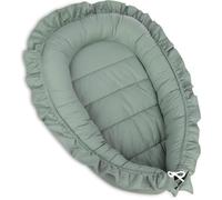 Réducteur de Lit bébé avec volants bébé Cocon Baby Nest nourrissons coussin 100% coton pour lit pour nouveau-né Nid de bébé