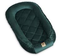 Reducteur de Lit Bébé cocons PIMKO Nid de Bébés Nouveau-né avec velours 90x60cm Baby Nest - Royal Vert roi