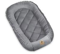 Reducteur de Lit Bébé cocons PIMKO Nid de Bébés Nouveau-né avec velours Baby Nest - Royal Gris
