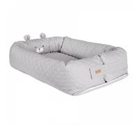ROBA Nid de Bébé ""roba Style"" Douillet - Motif visage Ours ""Sammy"" - Gris argenté