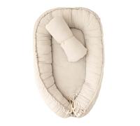Reducteur de lit Bebe, pour lit Bebe Cocoon, Cocon de Bébé, Oreiller Couverture Insert Amovible, Portable,Respirant Baby Nest CuteCraft Bamboo (Glacier Gray)