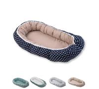 Reducteur de lit bébé ULLENBOOM Baleines (55 x 95 cm) Cocon bébé, Nid de bébé, nid en coton, utilisable comme coussin pour bébé e cale bebe