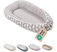 Reducteur de lit bébé ULLENBOOM Eléphant gris (55 x 95 cm) Cocon bébé, Nid de bébé, nid en coton, utilisable comme coussin pour bébé e cale bebe