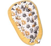 Réducteur de Lit PIMKO 2 côtés bébé VELVET Cocon Baby Nest nourrissons coussin pour lit pour nouveau-né Nid de bébé - Mustard