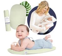 Réducteur de lit Topponcino (Vert)| Nid Cocon pour bébé de première qualité en Coton 100% Naturel pour Un Confort Maximal | L'authentique Coussin Montessori pour bébé