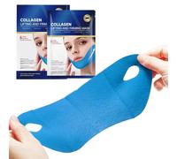 Réducteur de menton sculptant - Double sangle de levage, contour du visage avec effet hydratant, thérapies de nuit avec port confortable, ceinture de soins du visage, outil amincissant pour voyage et