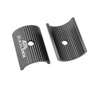 Réducteur de potence de vélo - Adaptateur de diamètre de guidon en alliage d'aluminium pour route et pour, convertisseur de 25,4 mm à 31,8 mm ou bague élévateur de 31,8 mm à 35 mm, léger (noir 25,4