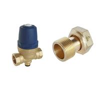 REDUCTEUR DE PRESSION A MEMBRANE F 20/27 & Raccord 2 pièces écrou 20/27 mâle 20/27