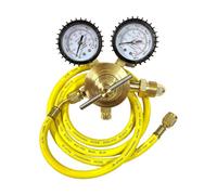 Réducteur de pression avec jauge et tuyau de gonflage pour des opérations sécurisées dans des environnements industriels Régulateur en cuivre efficace