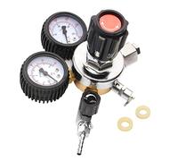 Réducteur de pression CO2 - Réducteur de pression - Dioxyde de carbone - Double manomètre W21.8 R134A A/C - Régulateur de pression - Pour distributeurs de bière, brassage de bière, tireuse à bière