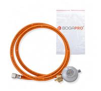 Réducteur de pression de gaz avec tuyau de gaz 30 mbar (kit)