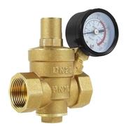 Réducteur de pression d'eau 3/4 pouces DN20, vanne régulation en laiton 1/2 DN15 réglable avec Pour Maisons, Les BâTiments, Les Usines