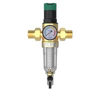 Réducteur de pression d'eau avec manomètre eau et filtre à tamis 3/4" DN20 Réducteur de pression d'eau en laiton Réducteur de pression réglable pour eau potable