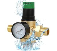 Réducteur de pression d'eau avec manomètre et filtre à tamis, réducteur de pression d'eau en laiton 3/4", filtre à eau avec réducteur de pression