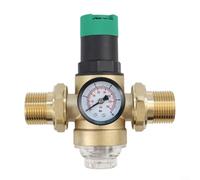 Réducteur de pression d'eau professionnel en laiton DN25 avec filtre et manomètre intégrés pour une meilleure efficacité