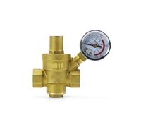 Réducteur de Pression d'Eau Professionnel Vanne de réduction de pression d'eau du robinet en laiton à filetage mâle/femelle 1/2" 3/4" 1" 2" DN15/DN20/DN32/DN50 pour Réguler La Pression(DN40 Female)