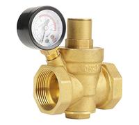 Réducteur de pression, Économiseur d'énergie Installation Facile Durabilité Haute Performance Régulateur d'eau DN32 Laiton Jauge 1.6MPa Valve Ajustable BSP 1-1/4" pour Maisons