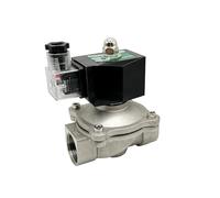 Réducteur de Pression, Électrovanne électrique normalement fermée, 1/2 "3/4" 1 "2", eau 24v 230v 24V 12V, acier inoxydable IP65, bobine DIN haute température(DN25)