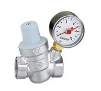 Réducteur de pression incliné avec manomètre et cartouche amovible Caleffi 5332 - diamètre:3/4